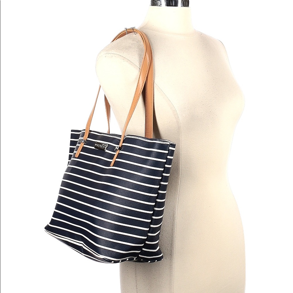 NAUTICA Blue Striped Handbag